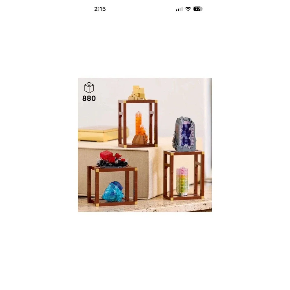 Lego Ideas Mineral Collection Set #070 New In Box Sealed Toy 21362